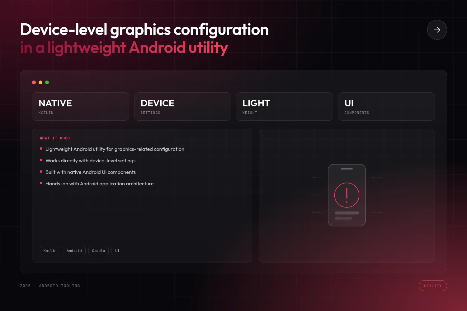 GFX Utility — project poster